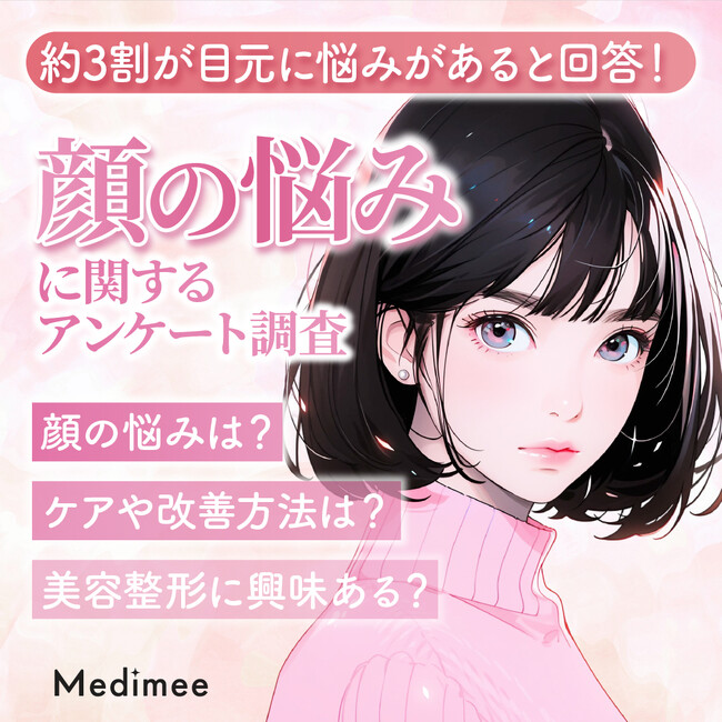 【約3割が目元に悩みがあると回答】20～50代男女に「顔の悩み」に関するアンケート調査を実施！