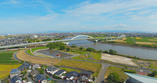 「有明早津江川大橋」　を福岡、佐賀県境のランドマークに
