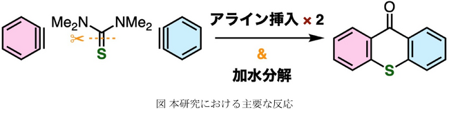 チオキサントン類を短工程で合成できる新たな手法を開発 ～アライン中間体がチオカルボニル基に2度挿入される特異な反応～