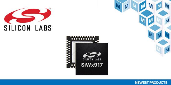 マウザー、Silicon LabsのSiWx917 Wi-Fi(R) 6 Plus BLE 5.4ワイヤレスSoCの取り扱いを開始