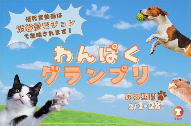 我が子の元気いっぱいな姿を投稿しよう！動物専門SNS『Tier』で 「わんぱくグランプリ」開催