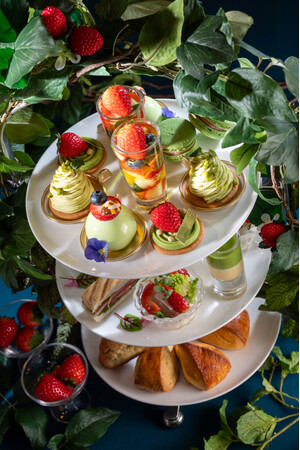 【リーガロイヤルホテル東京】緑豊かな森のひだまりで心地良いティータイムを　苺のアフタヌーンティー～chemin forestier～