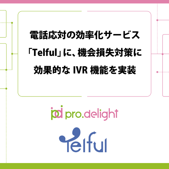 電話応対の効率化サービス「Telful」に、機会損失対策に効果的なIVR機能を実装
