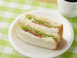 ボリュームBLTEサンド(画像はイメージです。) ボリュームBLTEサンド(画像はイメージです。)