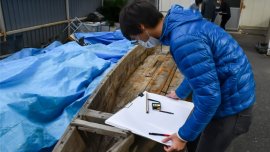 文芸学部文化・歴史学科の学生によるフィールドワークの様子 文芸学部文化・歴史学科の学生によるフィールドワークの様子