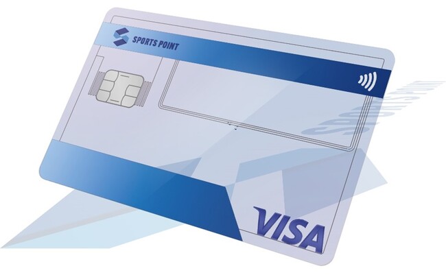日本初*の【スケルトン×Visa青色ホログラム】デザイン採用！「スポーツポイントカード」誕生