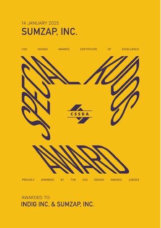 当社がデザインを担当した株式会社サムザップ様のコーポレートサイトが「CSS Design Awards」でSpecial Kudos賞を受賞