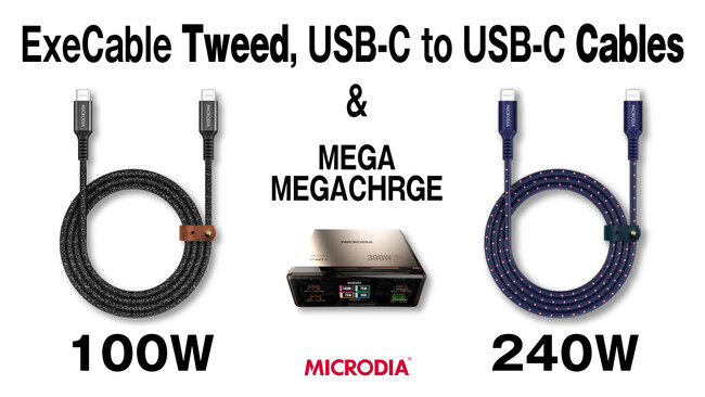テクノロジーとスタイルの融合！MICRODIA製「ExeCable Tweed」シリーズのUSB-Cケーブル