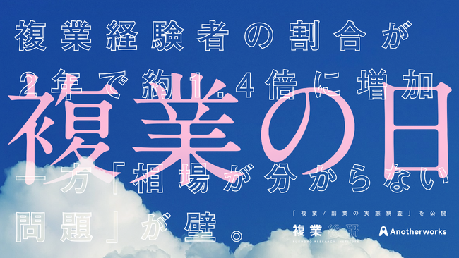 2/9複業の日に向け「複業/副業の実態調査」を公開！複業経験者の割合が2年で1.4倍に増加、一方で2.5人に1人が「相場が分からない」と回答