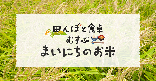 持続可能な暮らしにつながる、お米の「おまかせお届け」サブスク