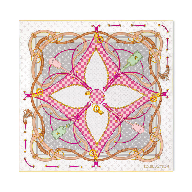 【ルイ・ヴィトン】フェミニンな繊細さと現代的でシックな魅力を融合したウィメンズ新作シルクスカーフとバンドーが登場