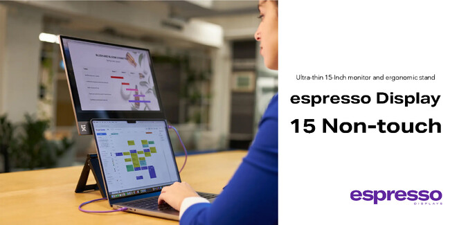 【espresso Displays（エスプレッソディスプレイズ）新商品】超薄型ポータブルティスプレイ「エスプレッソディスプレイ 15 ノンタッチ」発売！対応アプリ情報などを国内ブランドサイトに集約
