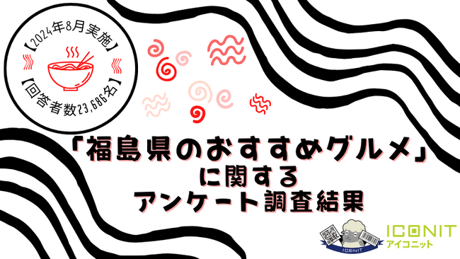 【2024年8月実施】【回答者数23,686名】「福島県のおすすめグルメ」に関するアンケート調査結果