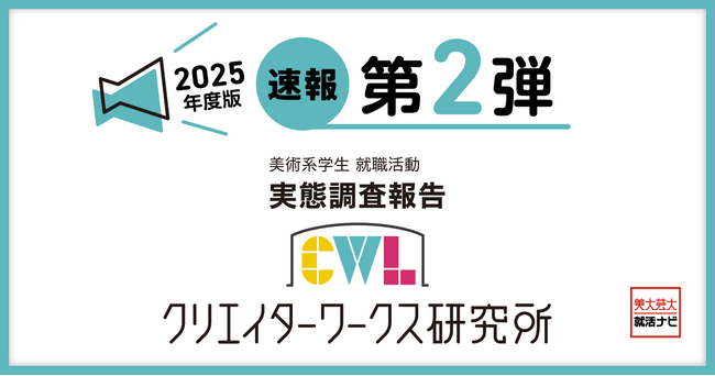 調査速報 第2弾！クリエイターワークス研究所【25年卒美術系学生就活実態調査】美術系学生が不足していた情報は「採用選考の基準」