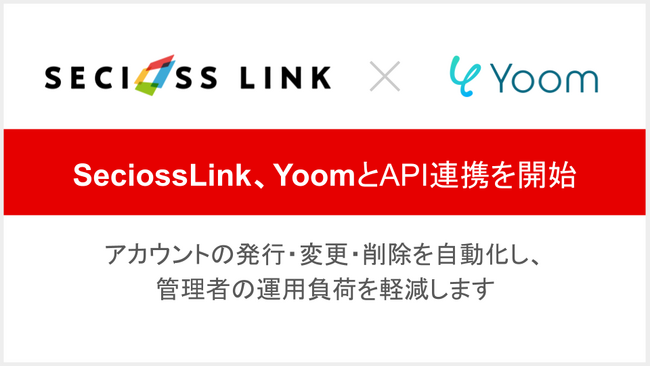 SeciossLink、ハイパーオートメーションツール「Yoom」とのAPI連携を開始