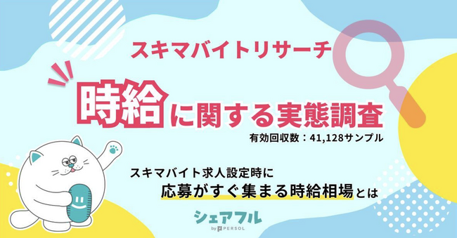 『シェアフル』スキマバイトリサーチ 、「時給」に関する実態調査を実施