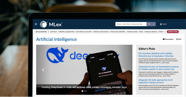   レクシスネクシス、AI・知財の最新動向を網羅 世界各国の規制リスクに関する配信サービス「MLex」を刷新