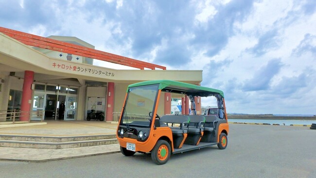 公道仕様電動カート「CV-8」を沖縄県うるま市の津堅島に初納車