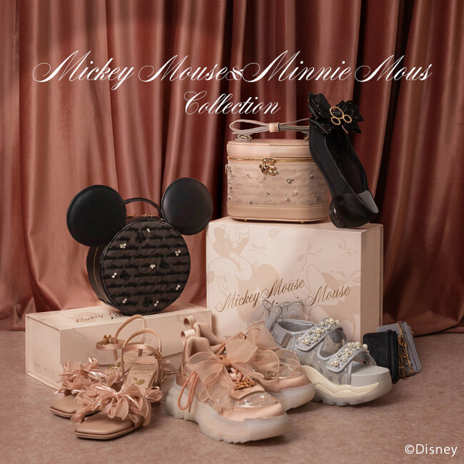 【RANDA（ランダ）】「Disney Magic/Elegance」をテーマに！ディズニーキャラクター「ミッキーマウス」&「ミニーマウス」コレクションが7型初登場！〈3月7日（金）発売開始〉