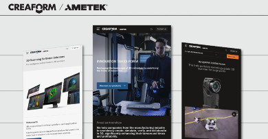 Creaform、新しいウェブサイトでオンライン体験を再定義