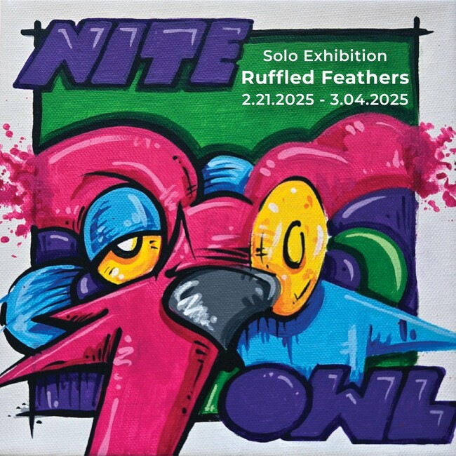 【Bankrobber LABO × Bridge Mogura Gallery presents】Nite Owlの日本初個展『Ruffled Feathers』2025年2月21日(金)開催決定！