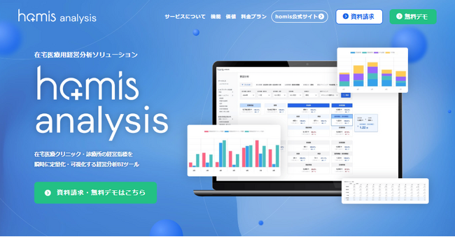 在宅医療クリニック・診療所向け経営分析ソリューション「homis analysis」提供開始のお知らせ