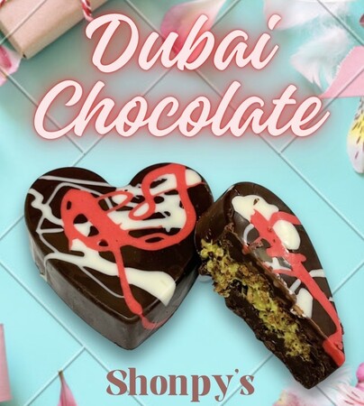 しょんぴぃケーキ　新商品発売!!️噂のドバイチョコレートも(ハート)️日頃の感謝の気持ちを込めたプレゼントや、自分へのご褒美に 