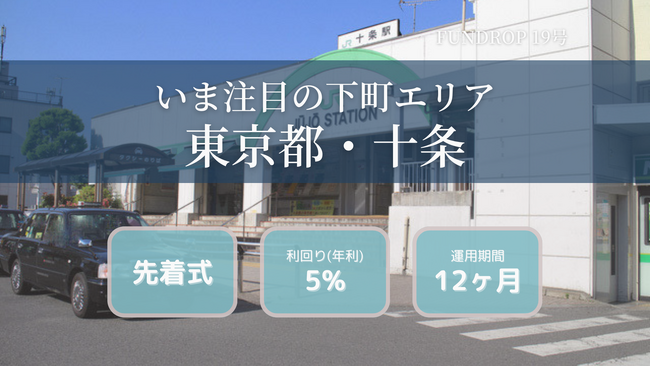FUNDROP 19号ファンドの運用期間が終了、償還および当初想定利回り5%の分配を完了