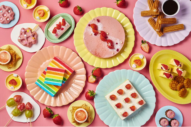 「ANAクラウンプラザホテル神戸 」甘酸っぱい旬の苺とトレンドの韓国スイーツのコラボレーション『ストロベリーブッフェ ミーツ 韓国』に続き、和の趣を感じる『いちごと抹茶のストロベリーブッフェ』を開催