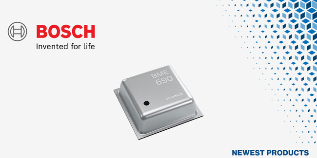 マウザー、BoschのBME690空気質センサの取り扱いを開始