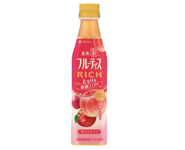 まるで心とろける飲み心地「フルーティスRICH 白桃」新発売!