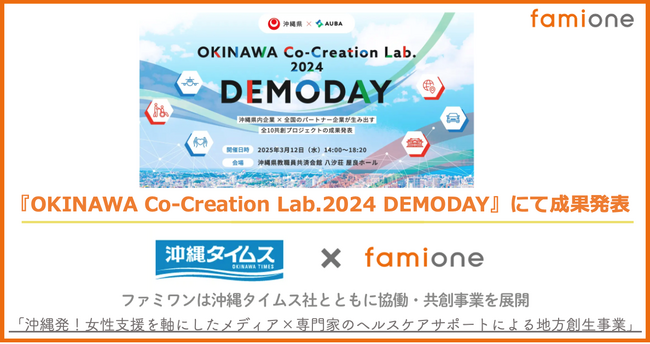 『OKINAWA Co-Creation Lab.2024 DEMODAY』にて沖縄タイムス社と共に共創プロジェクトの成果を発表