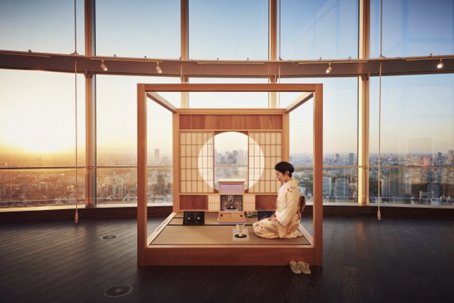 宮大工の伝統建築技術を駆使した組み立て式「モバイル茶室」を用いた茶の湯レセプションイベントを世界の空の玄関口・羽田エアポートガーデンにて開催