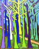 田﨑 飛鳥「森の道-青い森」 田﨑 飛鳥「森の道-青い森」