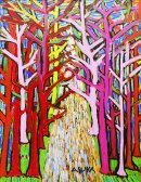 田﨑 飛鳥「森の道-赤い森」 田﨑 飛鳥「森の道-赤い森」