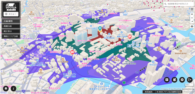 Mapboxの地図基盤を採用　アドソル日進のAI機能搭載・SaaS型商圏分析ソリューション「DOCOYA（ドコヤ）」発売決定