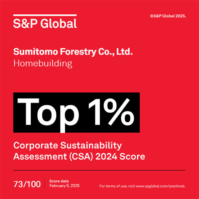 S＆P「The Sustainability Yearbook - 2025 Rankings」最高評価の「Top 1%」に選定
