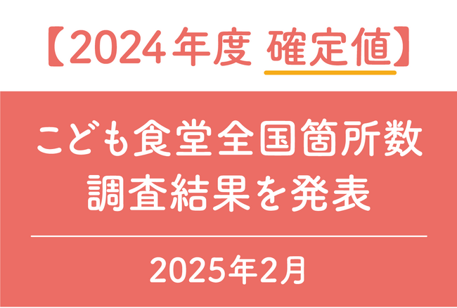 【確定値】こども食堂数が「1万867箇所」に～24年度に日本で初めて1万箇所を超え、公立中学校数を上回る～