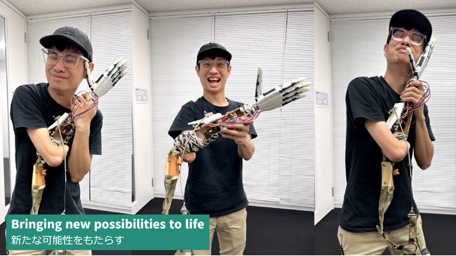 人間の手に近いロボットハンド『HatsuHand』が “義手化”の可能性を示すムービーを公開