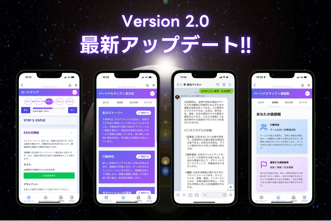 業界初の“育成型就活AI”が誕生！『何から始めれば…』という就活生の迷いを最短ルートで解消