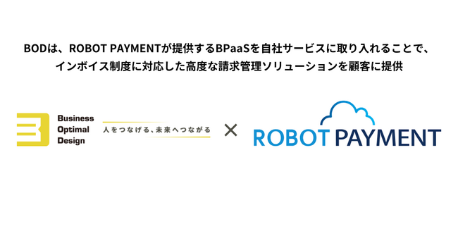 BOD、株式会社ROBOT PAYMENTと業務連携を開始 - インボイス制度対応で請求管理を強化