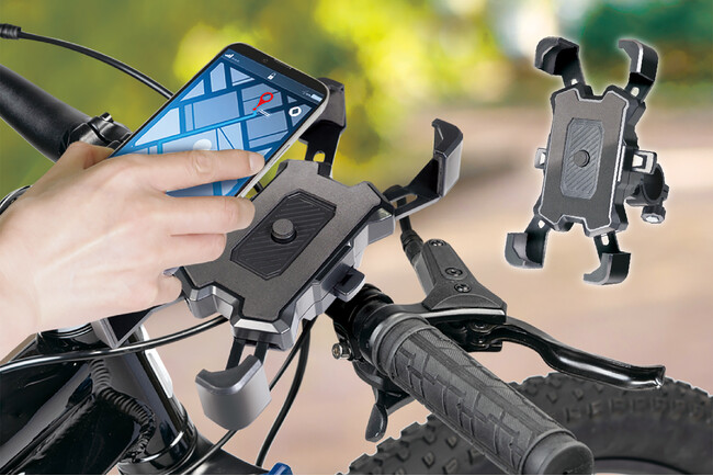 遠方へのサイクリングやツーリングデビューに！スマホを簡単脱着できる「スマホマウント」が2月新発売