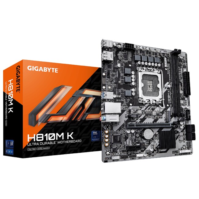 GIGABYTEより、intel H810 チップセット搭載Micro-ATXサイズの汎用マザーボード「GIGABYTE H810M K」発売