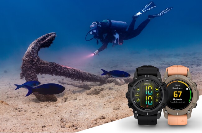 廃棄された漁網から再生したリサイクル海洋プラスチック採用のダイブコンピューター『Descent G2』を2月17日（月）に発売