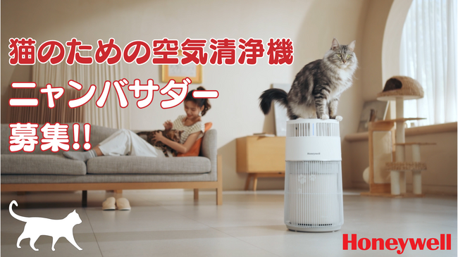 2月22日は猫の日！猫と暮らす家庭の４大お悩みを解消！Honeywell空気清浄機、発売前にアンバサダー大募集