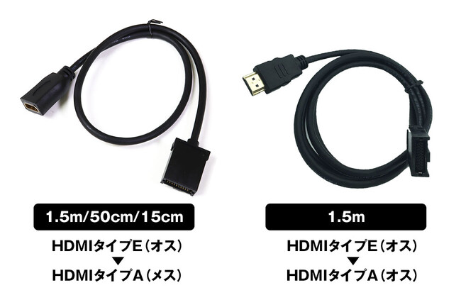カー用品ブランドMAXWINからカーナビや後席モニターに接続するHDMI端子を変換・延長に便利な変換端子ケーブルが長さが選べるようラインナップが追加！
