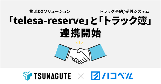 TSUNAGUTE／ハコベルとの間でトラック予約/受付システムにおける連携を開始