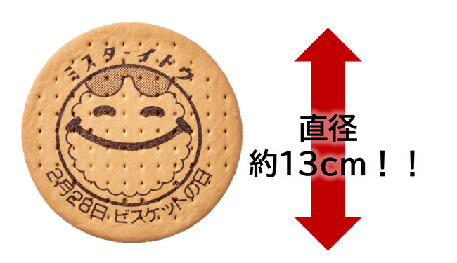 ２月２８日はビスケットの日『でかビス』配布イベント実施