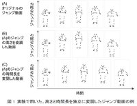 人のジャンプ動作と物体の跳ね返りにおいて、脳で感じる「自然な見え方」が異なることを発見
～メタバース空間や映像表現におけるキャラクタの動きのリアリティ向上に期待～