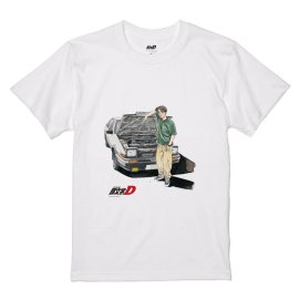 『頭文字D』 藤原拓海と AE86 の半袖Tシャツ 『頭文字D』 藤原拓海と AE86 の半袖Tシャツ